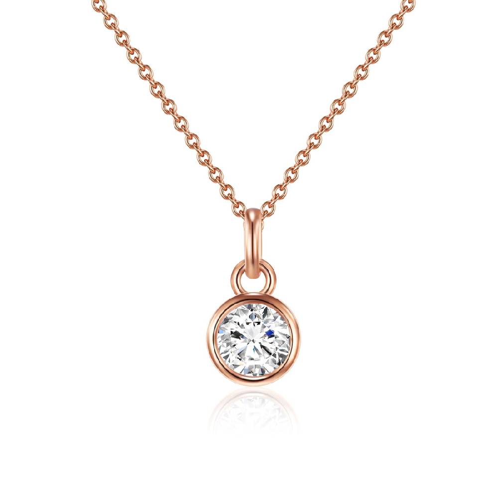 Rafaela Donata Kette mit Anhänger Sterling Silber roségold Zirkonia weiß Neueste Mode