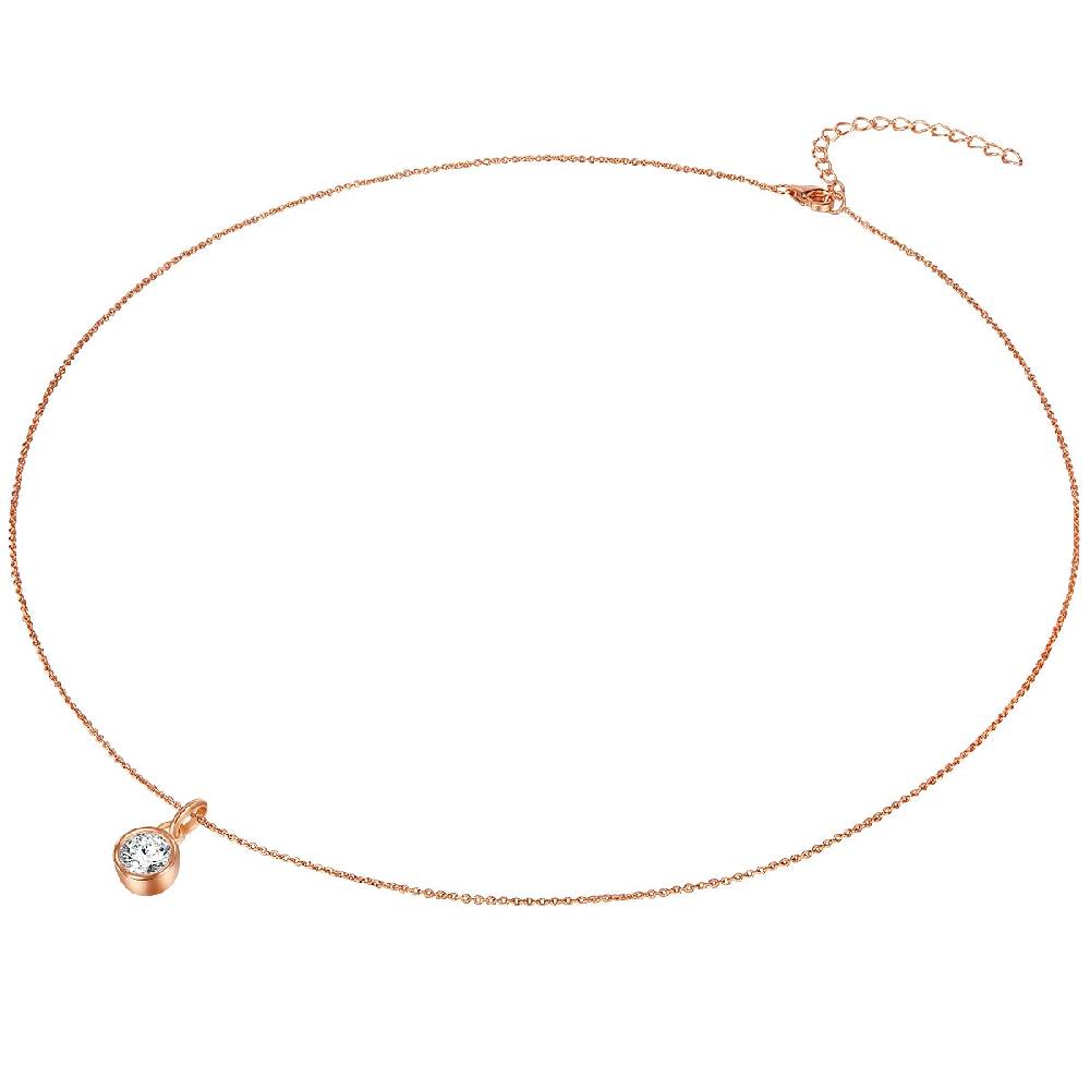Rafaela Donata Kette mit Anhänger Sterling Silber roségold Zirkonia weiß Neueste Mode