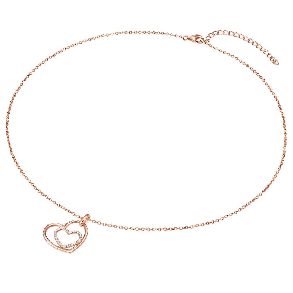 Rafaela Donata Kette mit Anhänger Sterling Silber roségold Zirkonia weiß Online Outlet