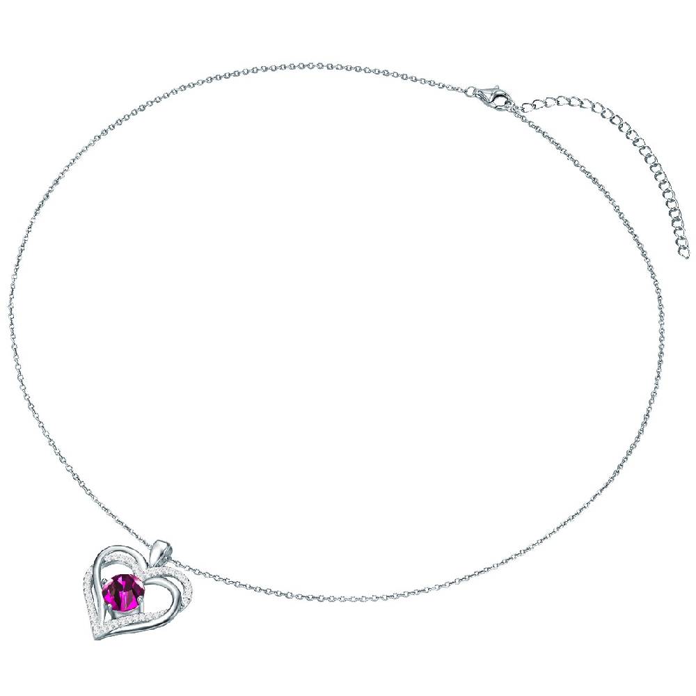 Rafaela Donata Kette mit Anhänger Sterling Silber verziert mit Kristallen von Swarovski® amethyst Zirkonia weiß Zeitlich begrenztes Angebot