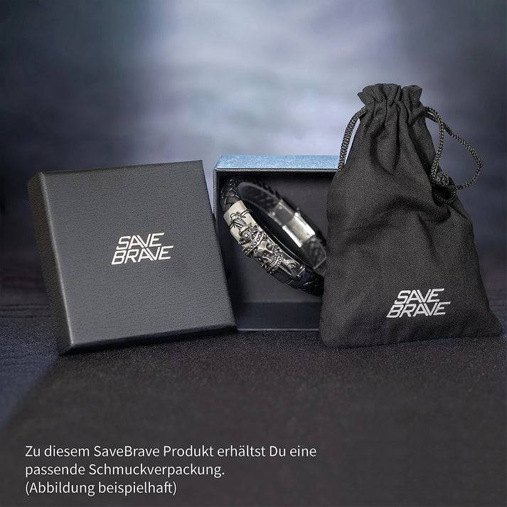 Save Brave Goldene Ankerkette Dan mit Anhänger Kreuz Begrenzte Freigabe