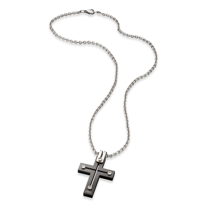 Save Brave Halskette Julius mit Anhänger Kreuz Save Brave Halskette Julius mit Anhänger Kreuz