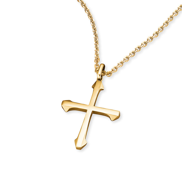 Save Brave Goldene Ankerkette Isaac mit Anhänger Kreuz Save Brave Goldene Ankerkette Isaac mit Anhänger Kreuz