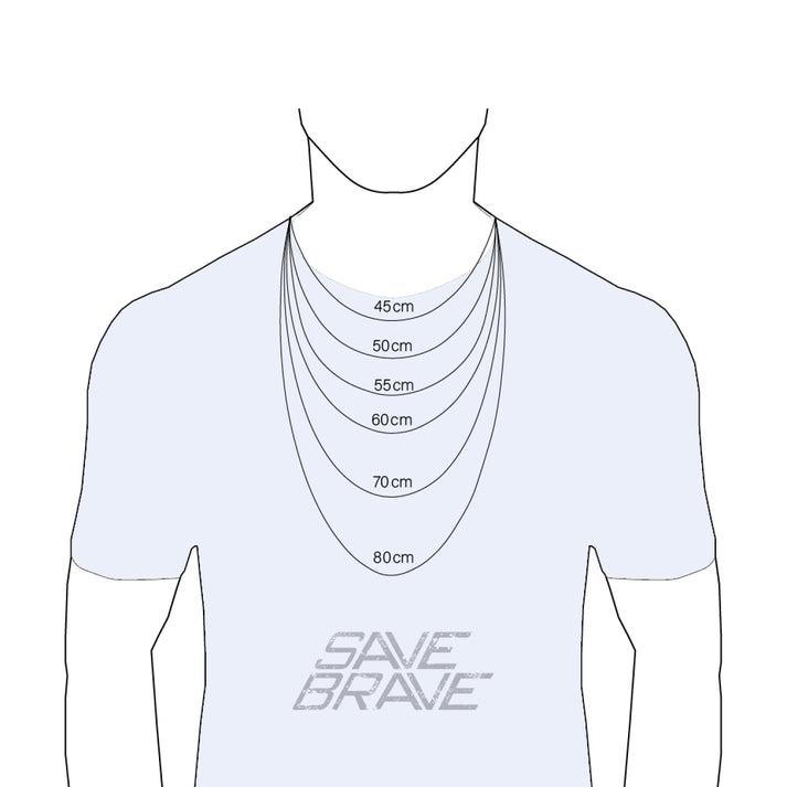 Save Brave Ankerkette Isaac mit Anhänger Kreuz Bis zu 50% Rabatt