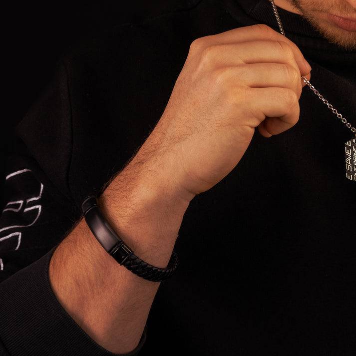 Save Brave Armband Roma aus Leder & Edelstahl Limitierter Zeitrabatt