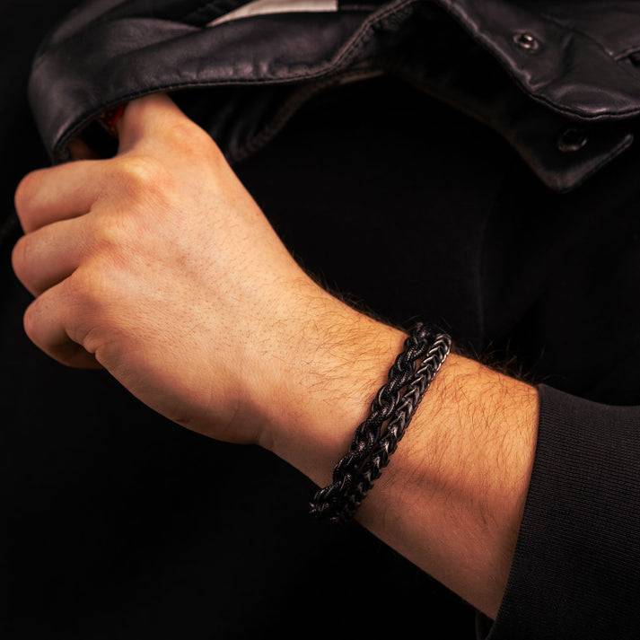 Save Brave Gliederarmband Justin aus Edelstahl Sonderangebote