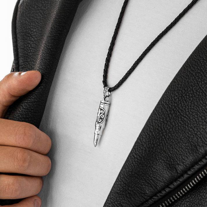 Save Brave Halskette aus veganem Leder mit Verlängerung - Schwarz Bis zu 55% Rabatt