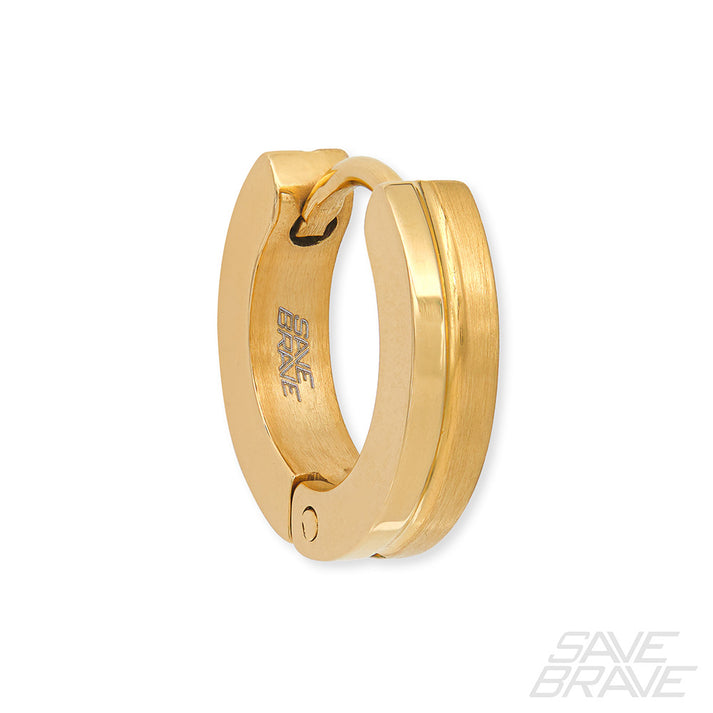 Save Brave Ohrringe India aus Edelstahl - schwarz & gold Speichern exportieren