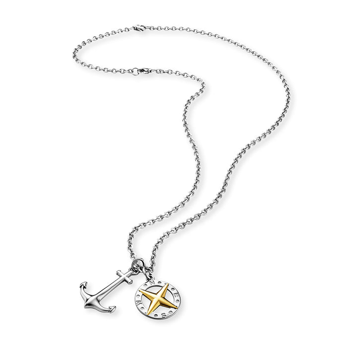 Save Brave Ankerkette mit Anhängern Anchorpolar - Farbe Silber und Gold zollfrei