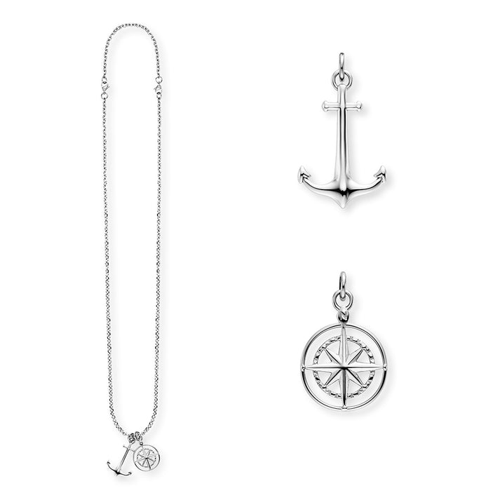 Save Brave Ankerkette mit Anhängern Anchorpolar - Farbe Silber Verkauf
