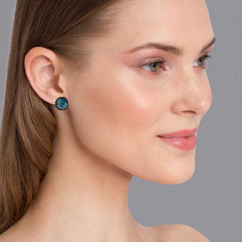 SchwesterSchwester Funkelnde dunkelblaue Ohrstecker von Janne v. d. Heide Tägliche Deals