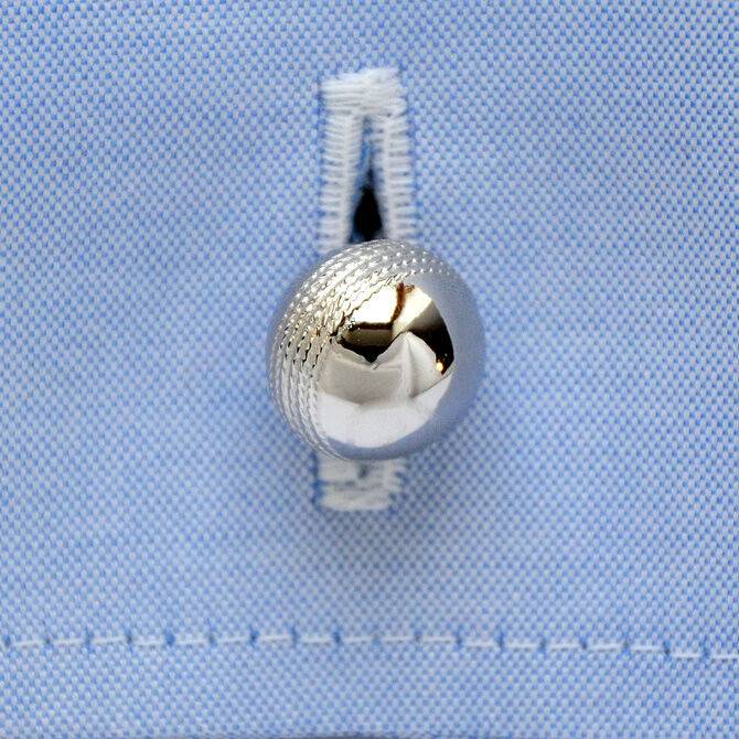 SchwesterSchwester Manschettenknöpfe Silber Cricket-Ball Riesige Rabatte