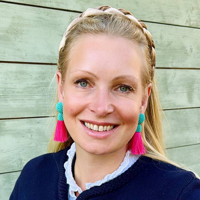 SchwesterSchwester Farbenfrohe Perlen-Quastenohrringe in Türkis und Pink Preisnachlass
