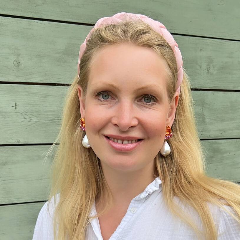 SchwesterSchwester Funkelnde Ohrstecker in Pink und Orange mit federleichten Baumwolltropfen Valentinstagsangebot