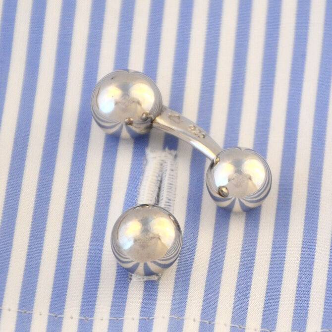 SchwesterSchwester Manschettenknöpfe Silber Polobälle Fabrik Onlineshop