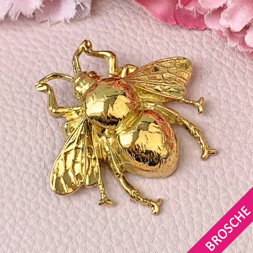 SchwesterSchwester Vergoldete Hummel-Brosche von AmuseToi Outlet